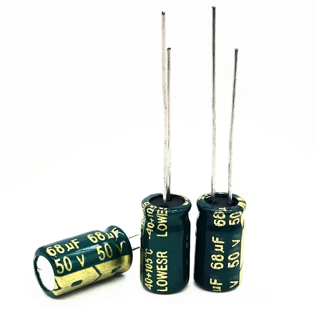 50V 68UF 6*12 high frequency low impedance aluminum electrolytic capacitor 68uf 20% | Электронные компоненты и