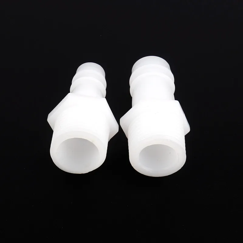 50 шт. 1/2 inch 4 ~ 20 мм Мужская нить прямой разъем белый пластиковый