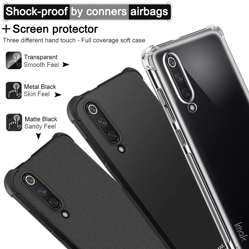 Для Xiaomi Mi 9 SE чехол IMAK мягкая задняя полный охват противоударный подушки