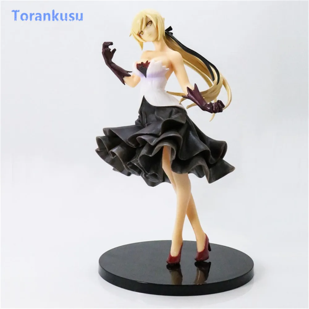 Черное платье Monogatari Kizumonogatari Oshino Shinobu для девочек 17 лет ПВХ девушка подарок