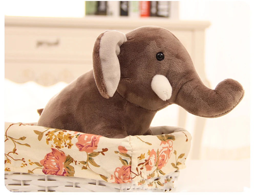 

BOLAFYNIA Children Plush Stuffed Toy Creative cute animal elephant doll Baby Kids Toy for Christmas Birthday gift