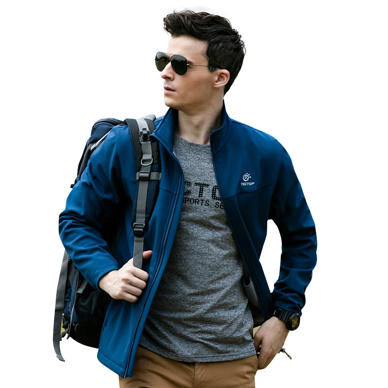 Tectop для мужчин и женщин Кемпинг мягкая оболочка куртки водонепроницаемая