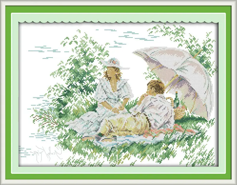 Набор для вышивки крестиком DMC на холсте пикника | Дом и сад