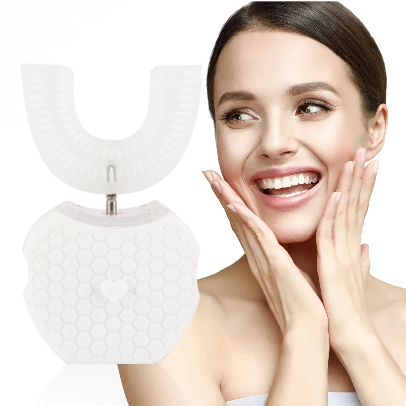 360 градусов звуковая автоматическая электрическая зубная щетка отбеливание