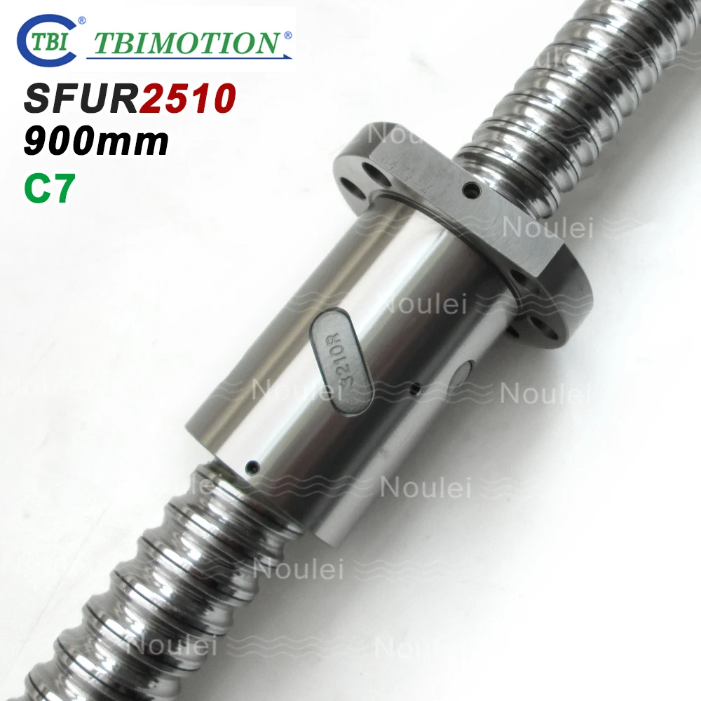 TBI Motion C7 2510 шариковый винт 900 мм с шариковой гайкой SFU2510 10 свинцовый SFNU2510|Линейные