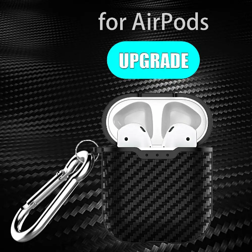 Мягкий защитный чехол Kuulee из углеродного волокна для Apple AirPods | Мобильные телефоны