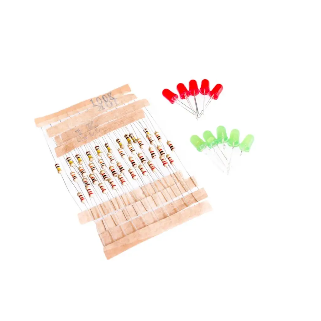 Металлический пленочный резистор и комплект светодиодов для Raspberry Pi 50 шт. 1K 10K 100K