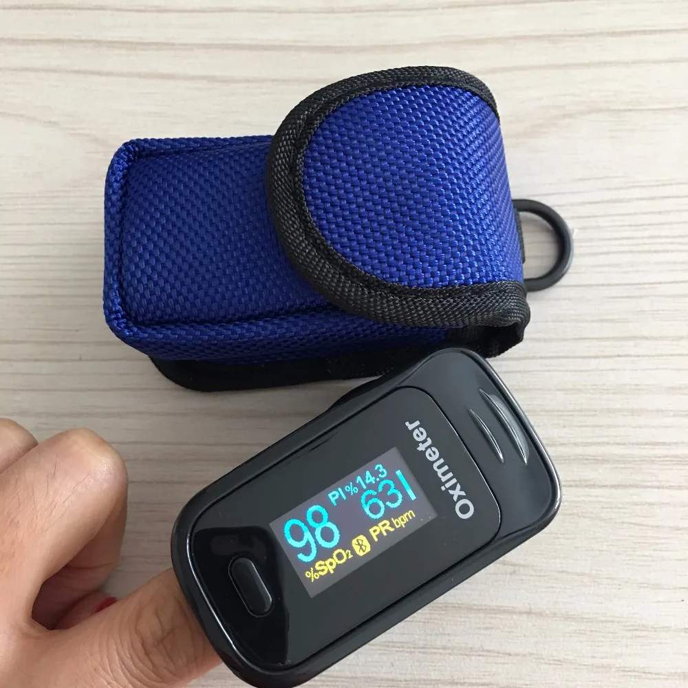Andriod приложение мобильный телефон Bluetooth 4 0 OLED пальцевой Пульсоксиметр палец SPO2 PR