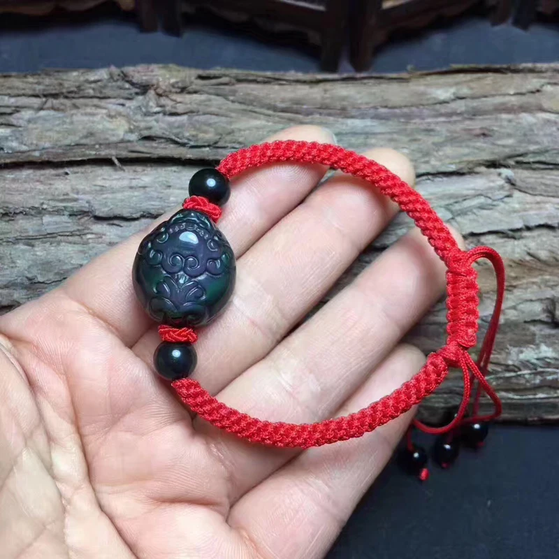 Открытый натуральный цвет глаз брикет подвески мужской браслет ожерелья