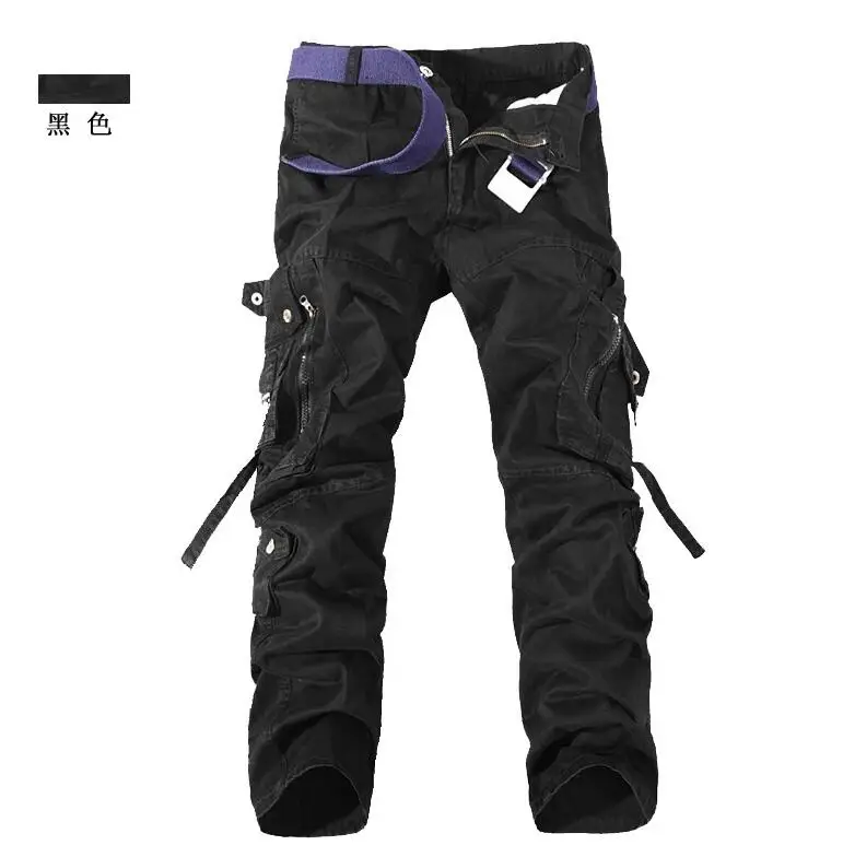 Mens Military Army Camouflage Cargo Pants Plus Size Multi-pocket Overalls Casual Baggy Trousers Male Tactical | Мужская одежда