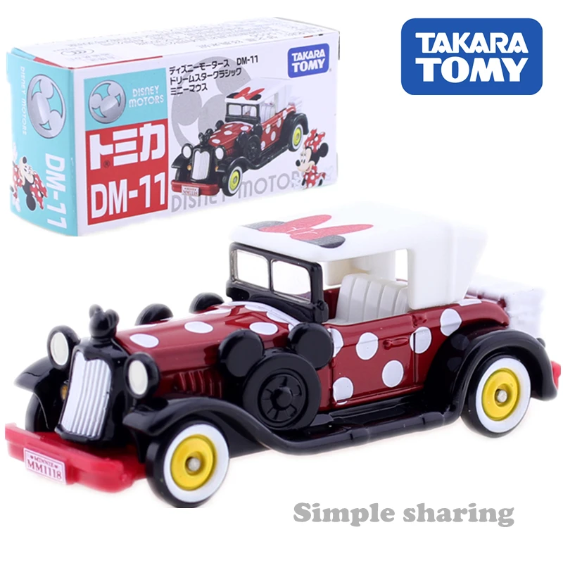 Takara Tomy Tomica DM 11 Disney моторы Минни Мышь автомобиля игрушки аниме Рисунок