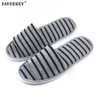 fayuekey 2018 new wholesale 5pairslot hotel club supplies open toed hospitality slippers home indoor floor guest slippers