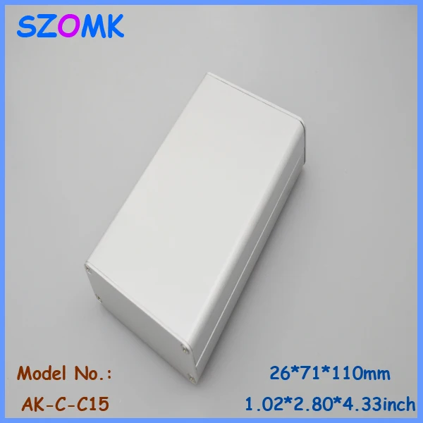 

10 pieces, electrical aluminum distribution box 26*71*110mm aluminum extruded junction box, aluminum electronics enclosure