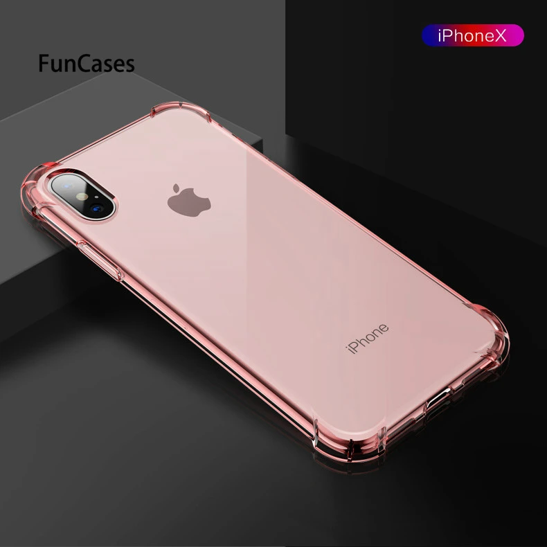 Мягкий защитный чехол с подушкой безопасности на 360 градусов для Iphone XS Max XR 7 8 Plus 6 6S