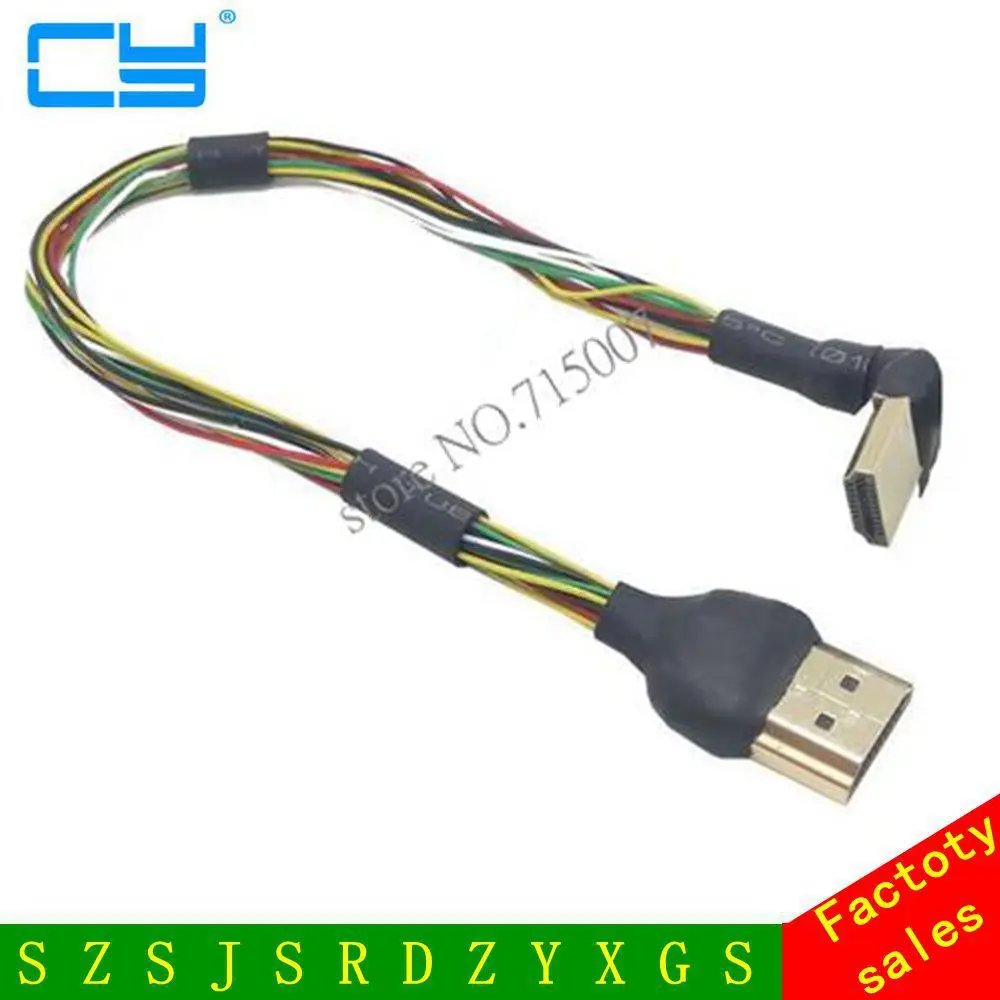 DIY 10 см 100 FPV HDMI тип A штекер Мужской HDTV FPC кабель для мультикоптера аэрофотосъемки