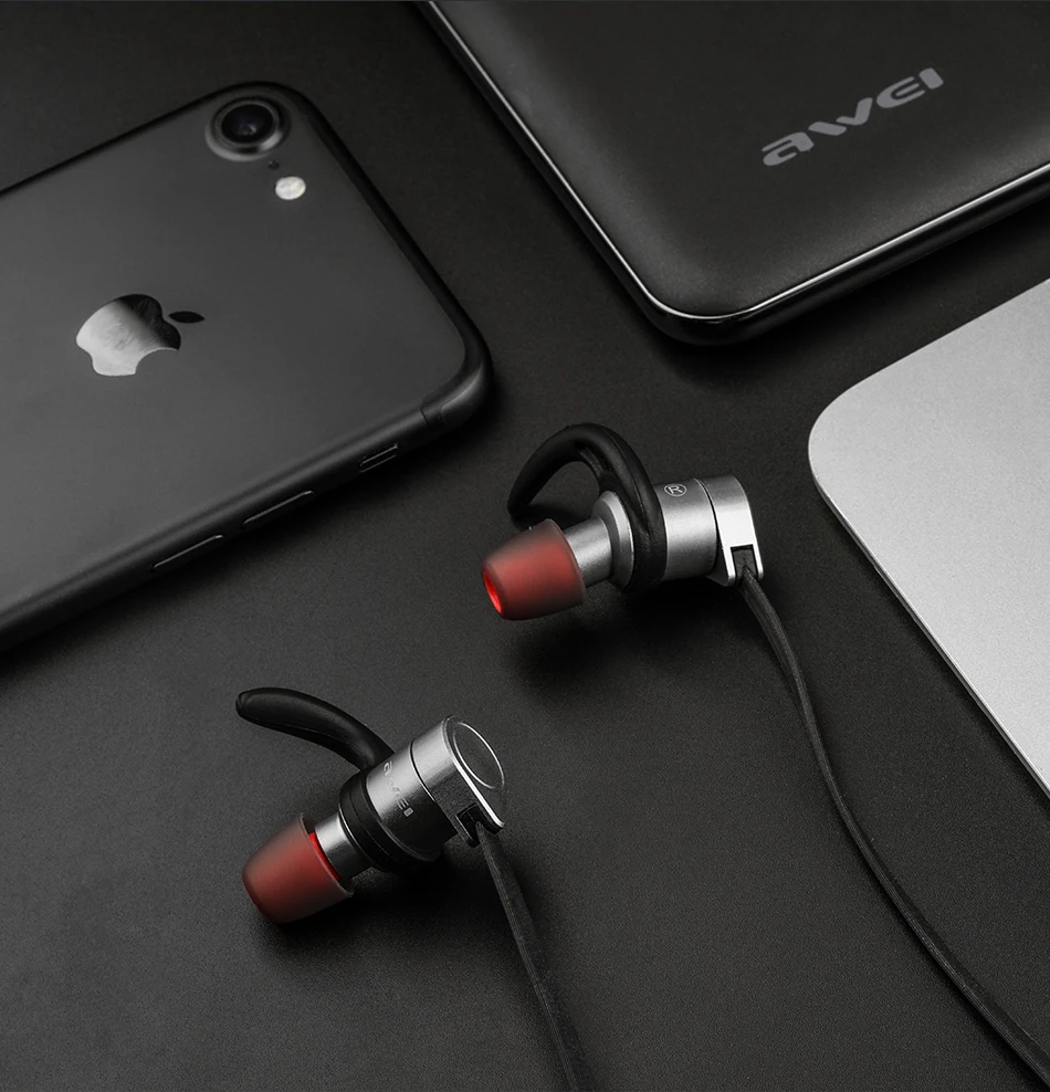 AWEI AK3, беспроводные Bluetooth наушники, наушники с микрофоном, спортивные, водонепроницаемые, магнитные, наушники, наушники для телефона