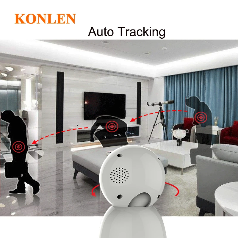 IP камера KONLEN PTZ 2 МП Wi Fi 1080P HD|Камеры видеонаблюдения| |