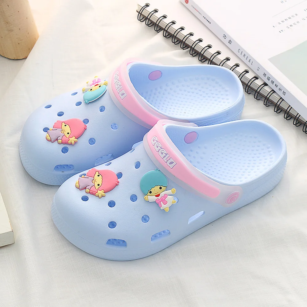 Summer Jelly Sandals Women Flat Cartoon Rubber Shoes Lovely PVC Platform Soft Casual Style 2019 | Обувь
