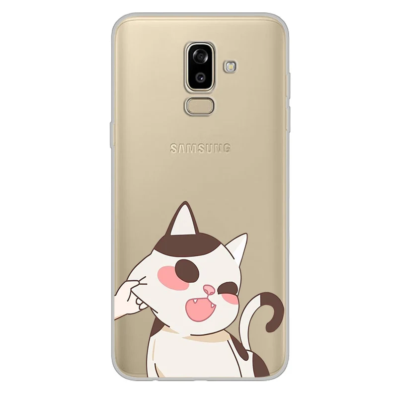 Ciciber чехол для телефона Samsung Galaxy J5 J6 J7 J8 J4 J3 J2 J1 Prime Core Plus 2016 2017 2018 животное кошка