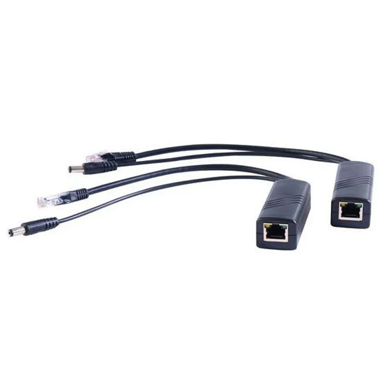 1/10 шт 48В до 12В PoE сплиттер IEEE802.3af/at водонепроницаемый гигабитный poe Lan разъем