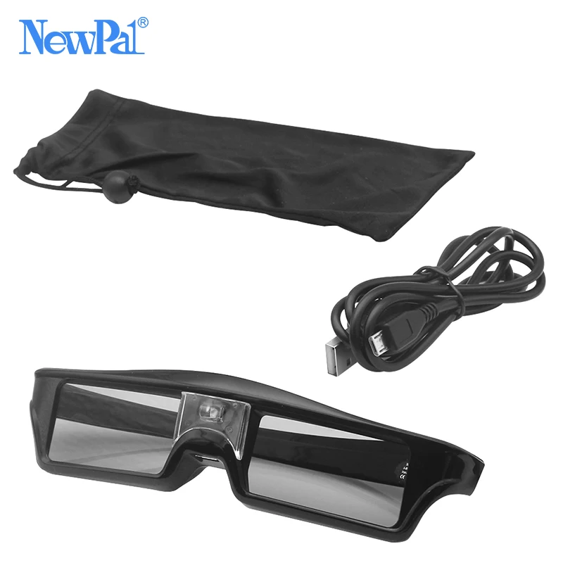 NewPal 3D active DLP соединение очки/затвор стекло для кино/3d Поддержка проектор 96-144 Гц