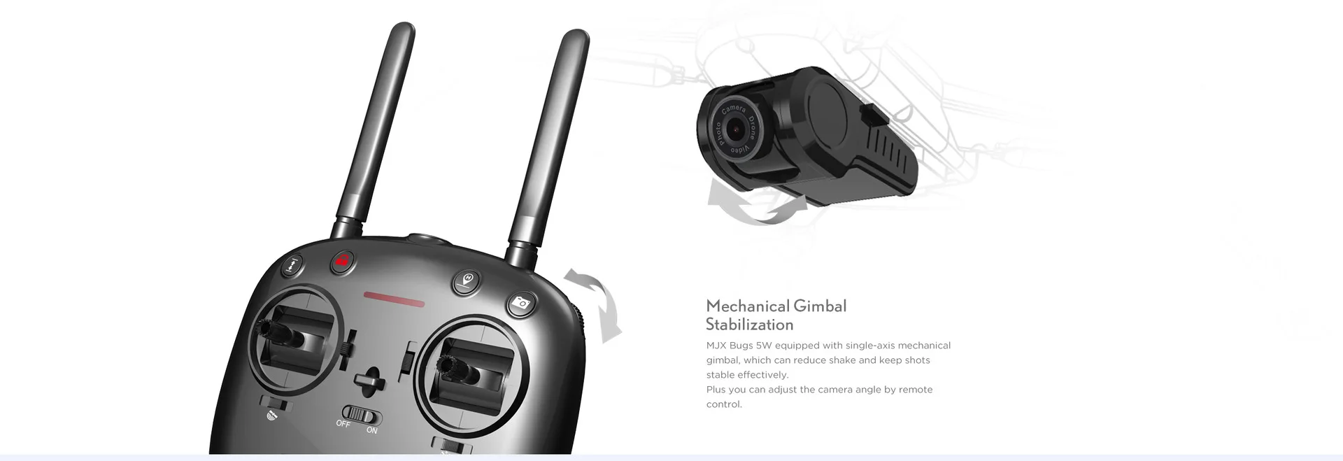 MJX Bugs 5 W(B5W) Wi-Fi FPV 1080 P камера/Waypoints/Point of Interest/удержание высоты/один ключ следуют за радиоуправляемым дроном 3 батареи