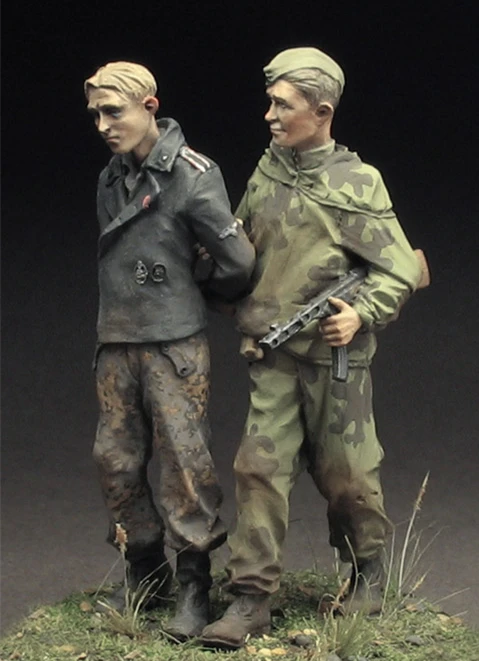 1/35 модельная фигурка из смолы Kit Красный разведчик армии и заключенный SS-танкер