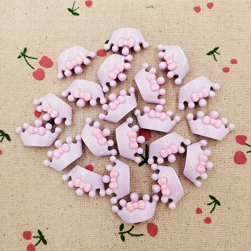 50 шт. кабошон с плоской задней частью Милая корона DIY ремесло украшение для детей