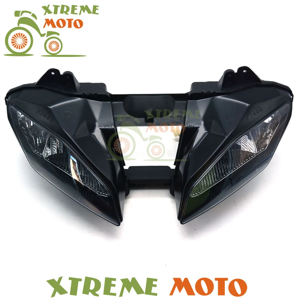 Мотоциклетные черные фары в сборе для YZF600 YZF R6 2008 2009 2010 2011 2012 Supermoto|assembly|assembly lamp |