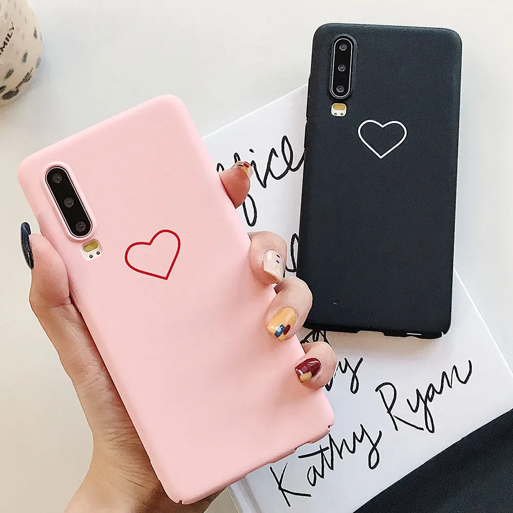KISSCASE чехол для телефона huawei P Smart 2019 P10 P20 P30 Pro Honor 9 10 Lite Y7 Y9 Любовь Сердце жесткая