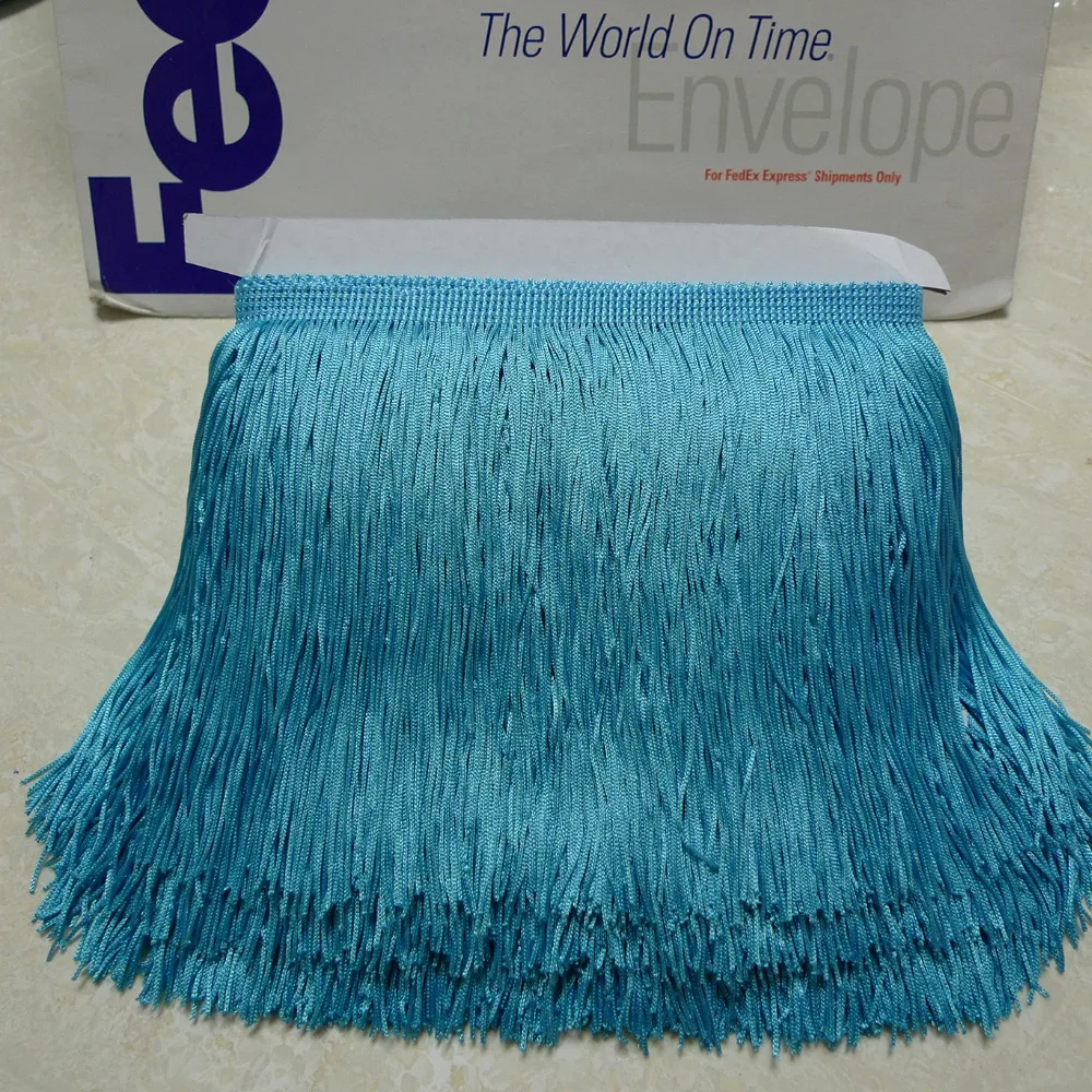Бирюзовое длинное платье 10 метров 15 см 6 дюймов с бахромой|tassel fringe|15cm fringefringes 15cm |