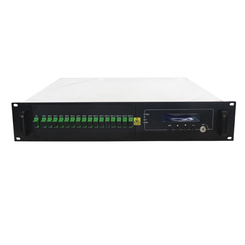 ZHWCOMM 1U CATV WDM 1550nm 8 портовый 16/18/20 оптический усилитель FTTH SC волоконный порт