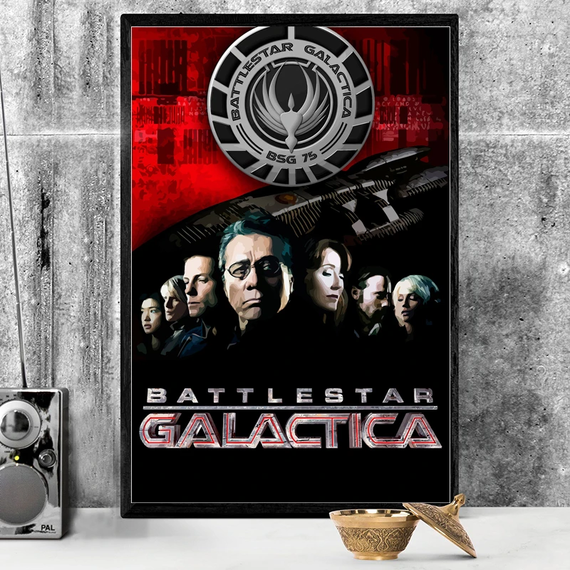 Battlestar Galactica ТВ плакат и печатная графика декоративная настенная наклейка картины