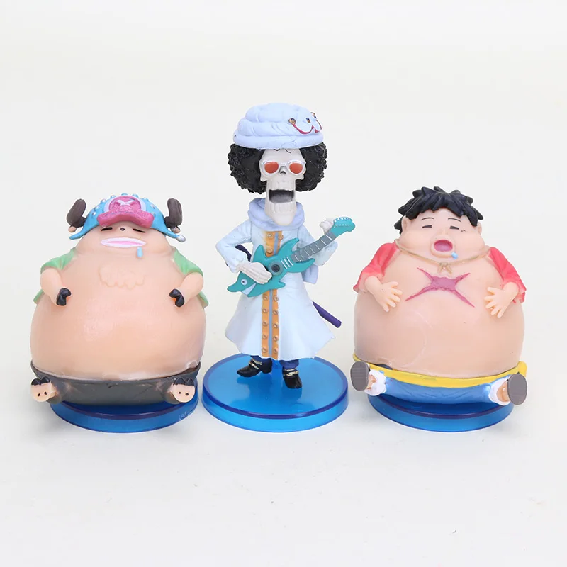 Экшн фигурки аниме One Piece Q Version Dressrosa Luffy Chopper Rebecca zoro Brook из ПВХ коллекционная