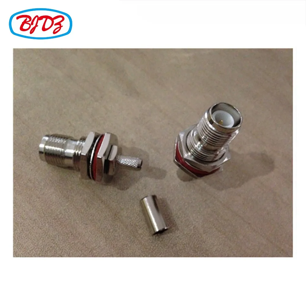 

Free Shipping 20pcs RP TNC Crimp Jack Female bulkhead RF connector for RG174 RG178 RG316 Coax cable