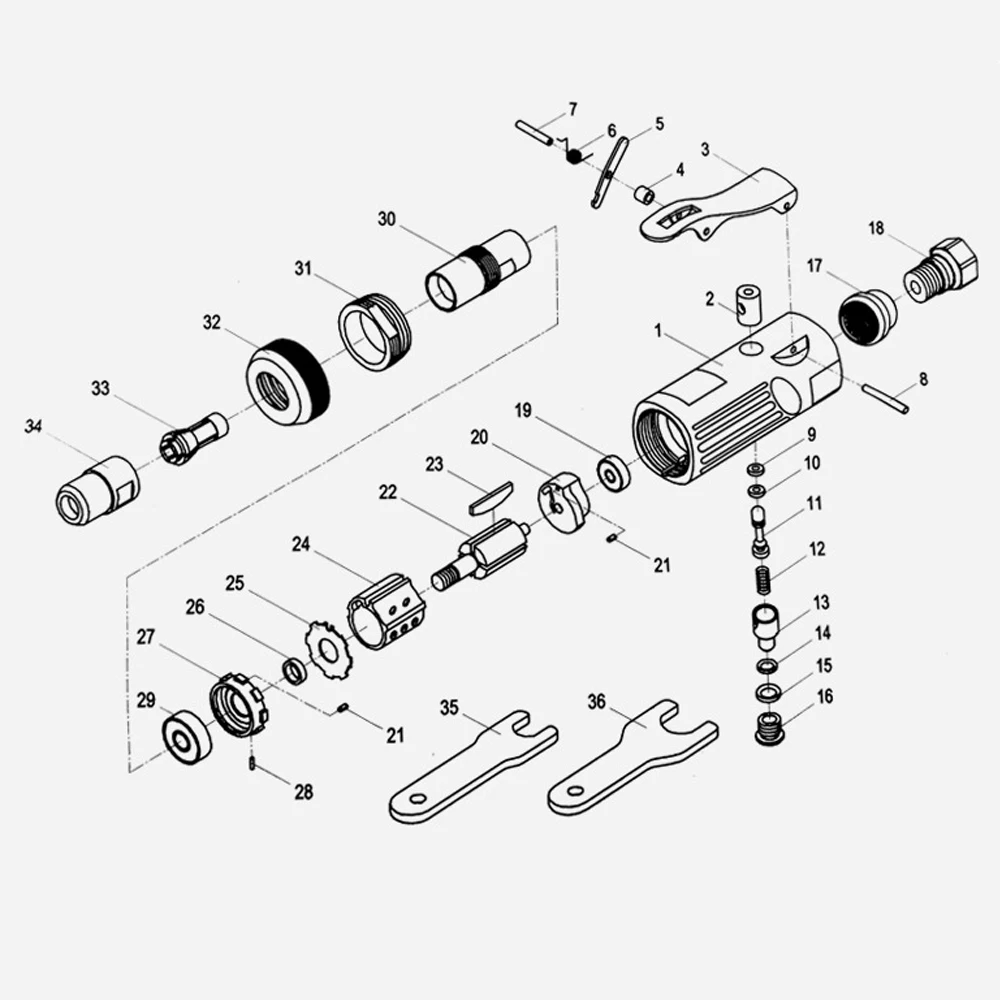 WENXING 1/4 &quotпневматический шлифовальный станок воздушный Гравировальный