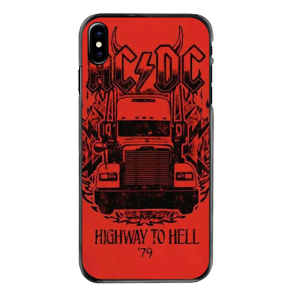 Для iPhone 4 4S 5 5S 5C SE 6 S 7 8 Plus X XR XS Max iPod Touch музыкальный ремешок ACDC AC DC Malcolm Angus аксессуары