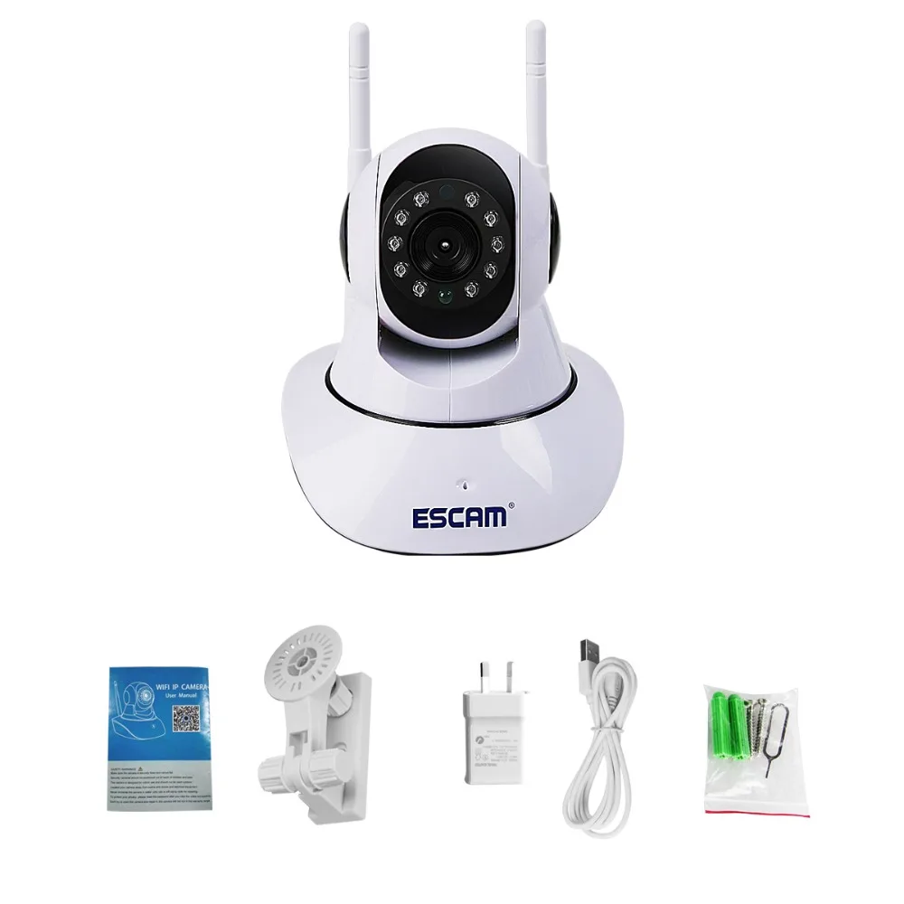 Escam G02 IP Камера 720 P видео наблюдения Wi-Fi мини ИК-два аудио двойной Телевизионные