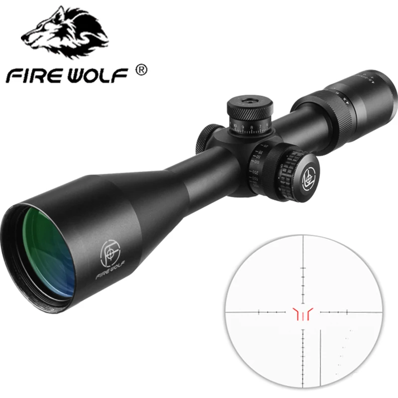 Оптический прицел FIRE WOLF 4 5 27X50 с полностью зеленой оптикой покрытием для стрельбы