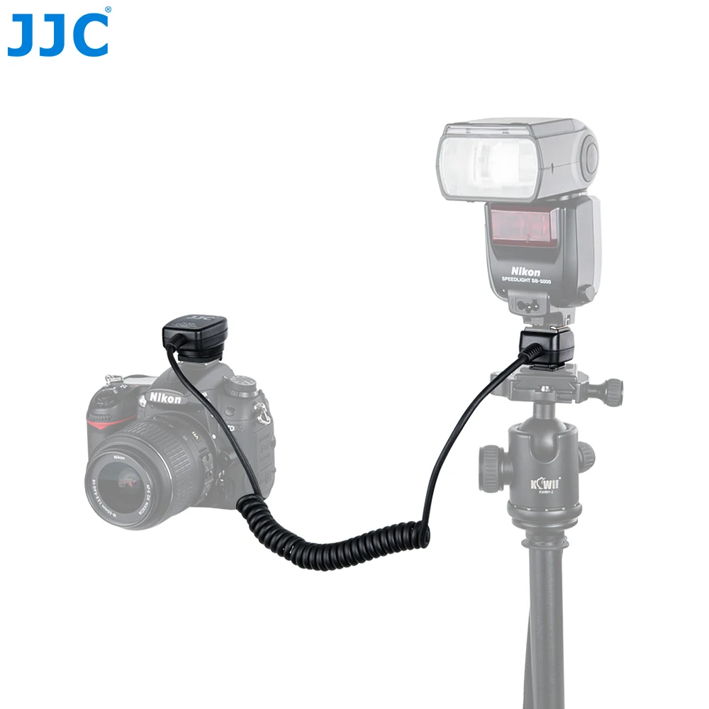 JJC 1.3m TTL Off Camera Flash Cords Hot Shoe Sync Remote Light Focus Cable for Nikon D series DSLR Speedlites SB-5000/SB-800