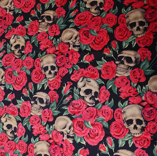 Женский винтажный обруч для волос повязка на голову с принтом розового черепа в