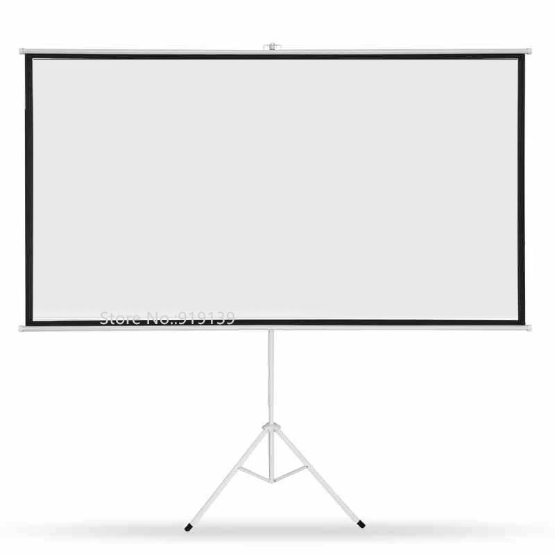 Портативный проектор HD 100 &quotдля помещения и улицы 16:9 проекция Выдвижная складная