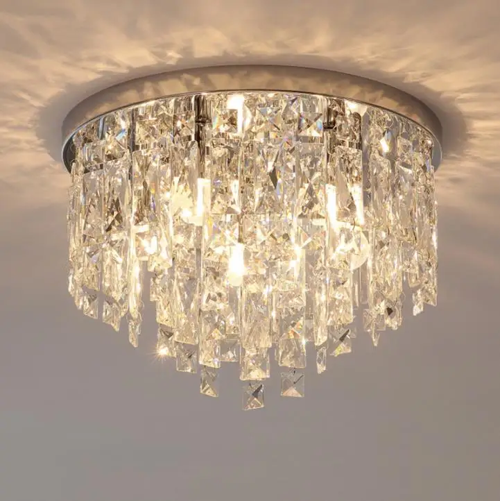 Modern Crystal Chandelier Lighting Flush Mount Chandeliers Light for Living Dining Room Bedroom Hall Restaurant Hotel Decor | Лампы и