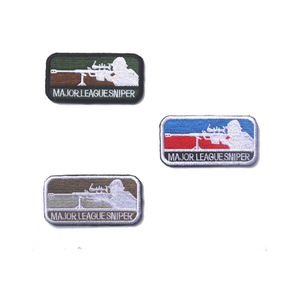 3D нашивки с вышивкой снайперская крупная Лига волшебные наклейки армейские