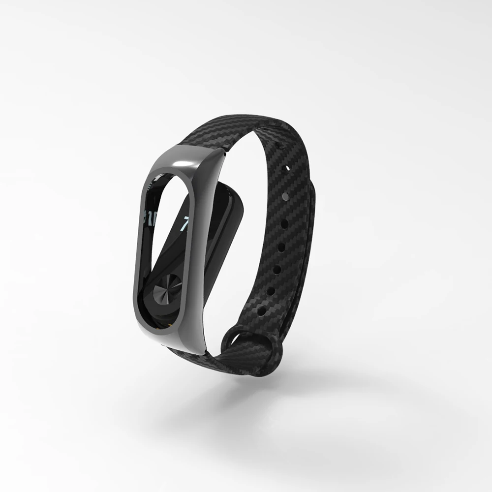 Для Xiao mi band 2 браслет TPE углеродного волокна Текстура спортивный силиконовый