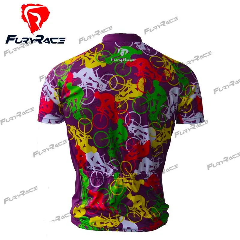 2016 Fury Racing Велоспорт Джерси Спортивная одежда Pro Mtb короткий рукав майки для