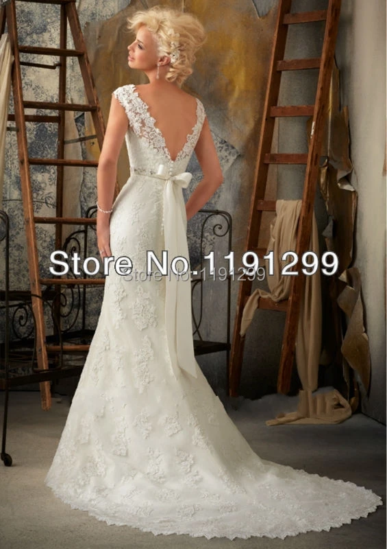 DL1309688 Fashion Lace Bateau Neck Mermaid Wedding Dress | Свадьбы и торжества