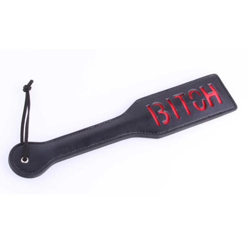 BDSM 32 см секс игрушки для флирта кнут с надписью BITCH Bat Spanking Flogger Paddle товары взрослых