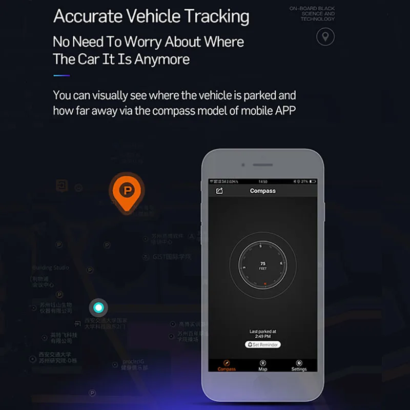 LCAV Автомобильный GPS трекер местоположения парка автомобиля с помощью мобильного