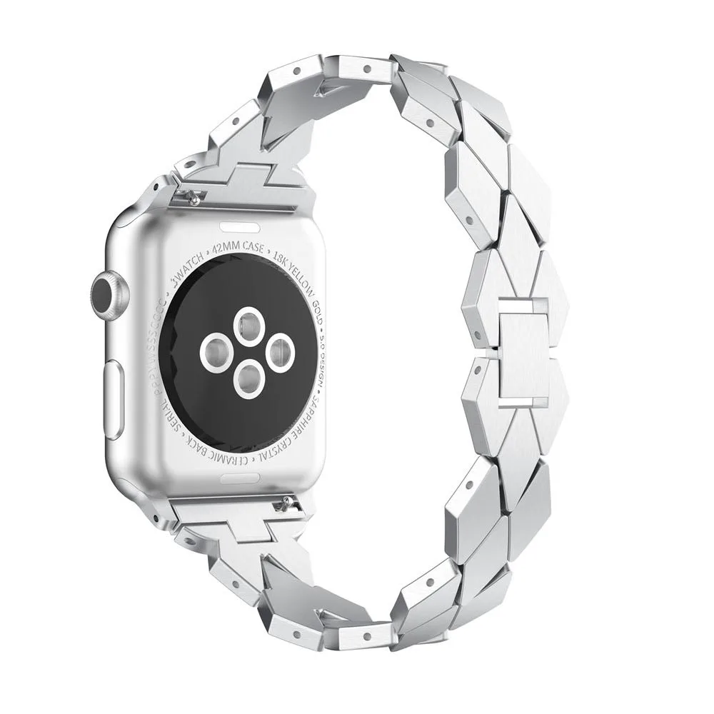 Браслет из легированной стали для apple watch band i series 1/2/3 /4 40 мм 44 42 38 Смарт аксессуары